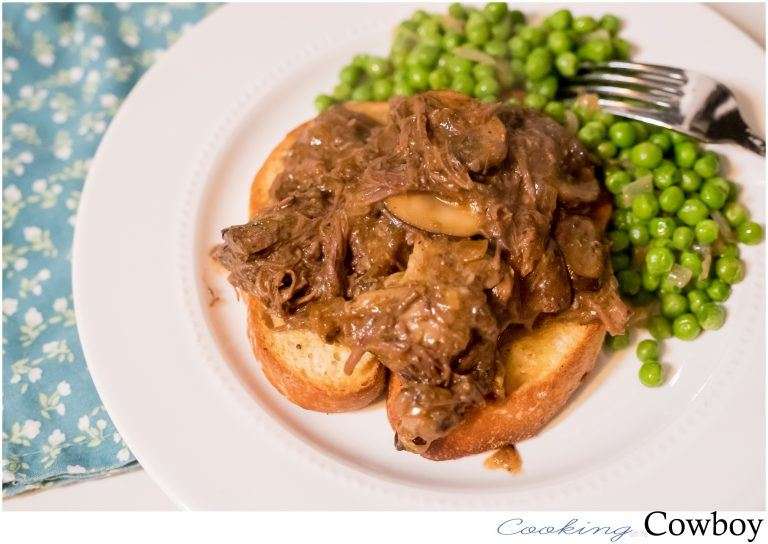 Open Faced Hot Beef Sandwich