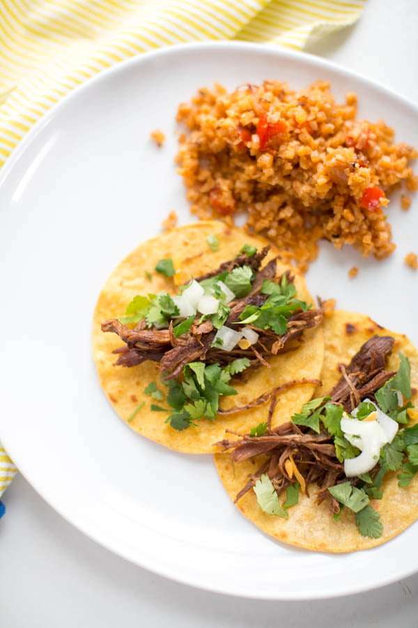 Slow Cooker Shredded Beef Tacos