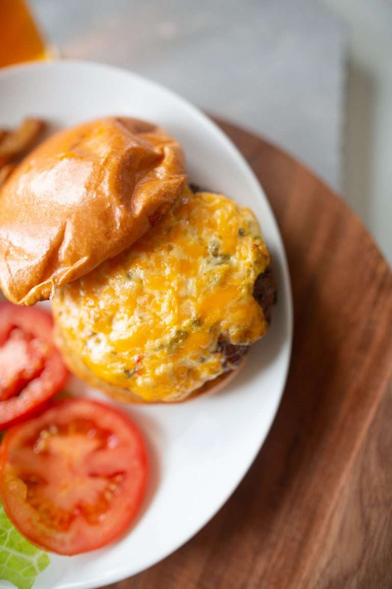 Green Chile Pimento Cheeseburger