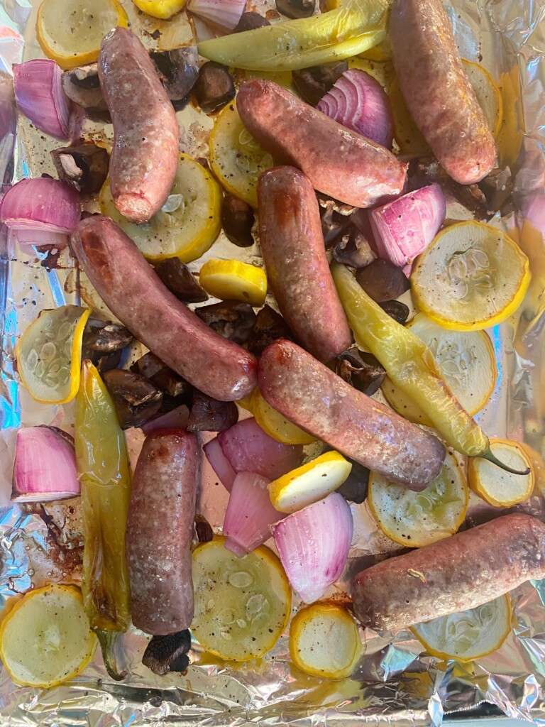 Sheet Pan Brats